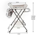 Foldable baby multifunctional changing table