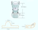 Baby carrier waist stool & bag