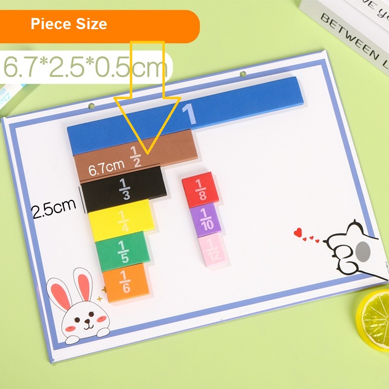 Mathematical fraction demonstrator