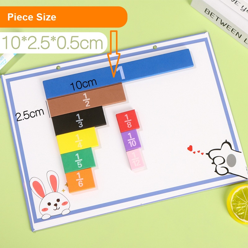 Mathematical fraction demonstrator