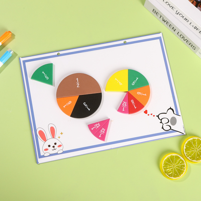 Mathematical fraction demonstrator