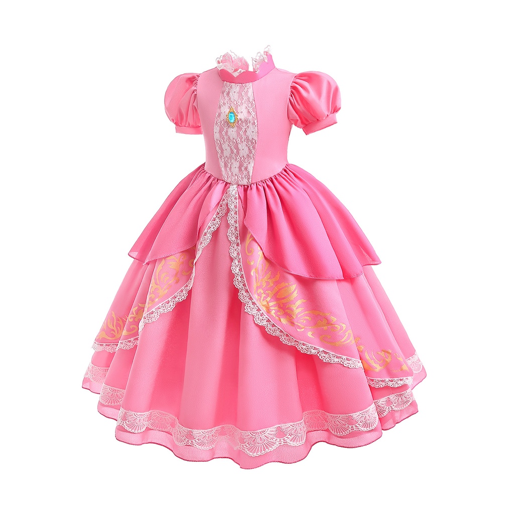 Pink Peach Princess Dress Costume