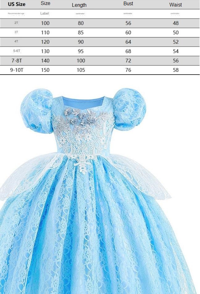 Cinderella Princess Dress Costume